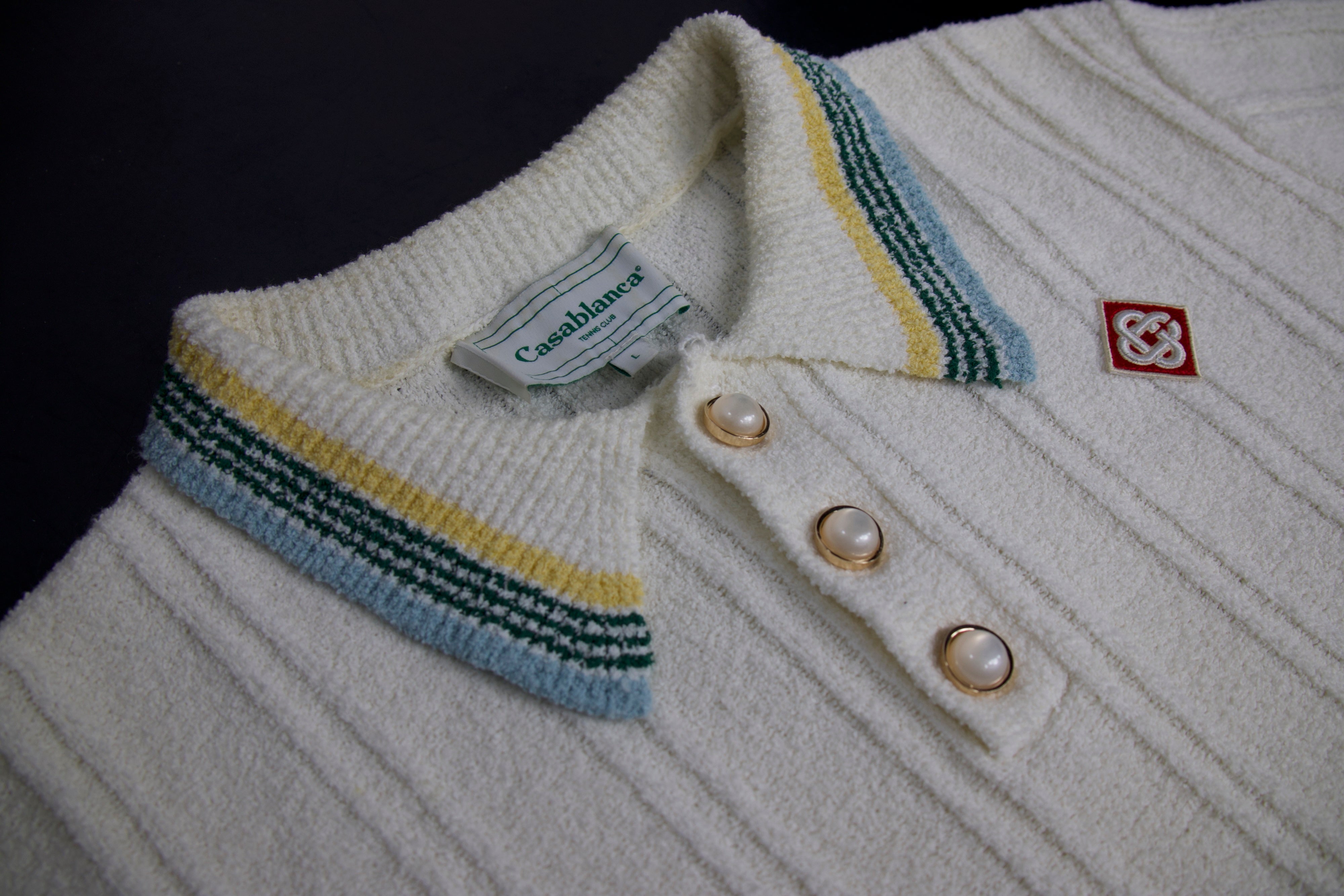 Albert Grønbæk – Casablanca Tennis Club Knit Polo / L