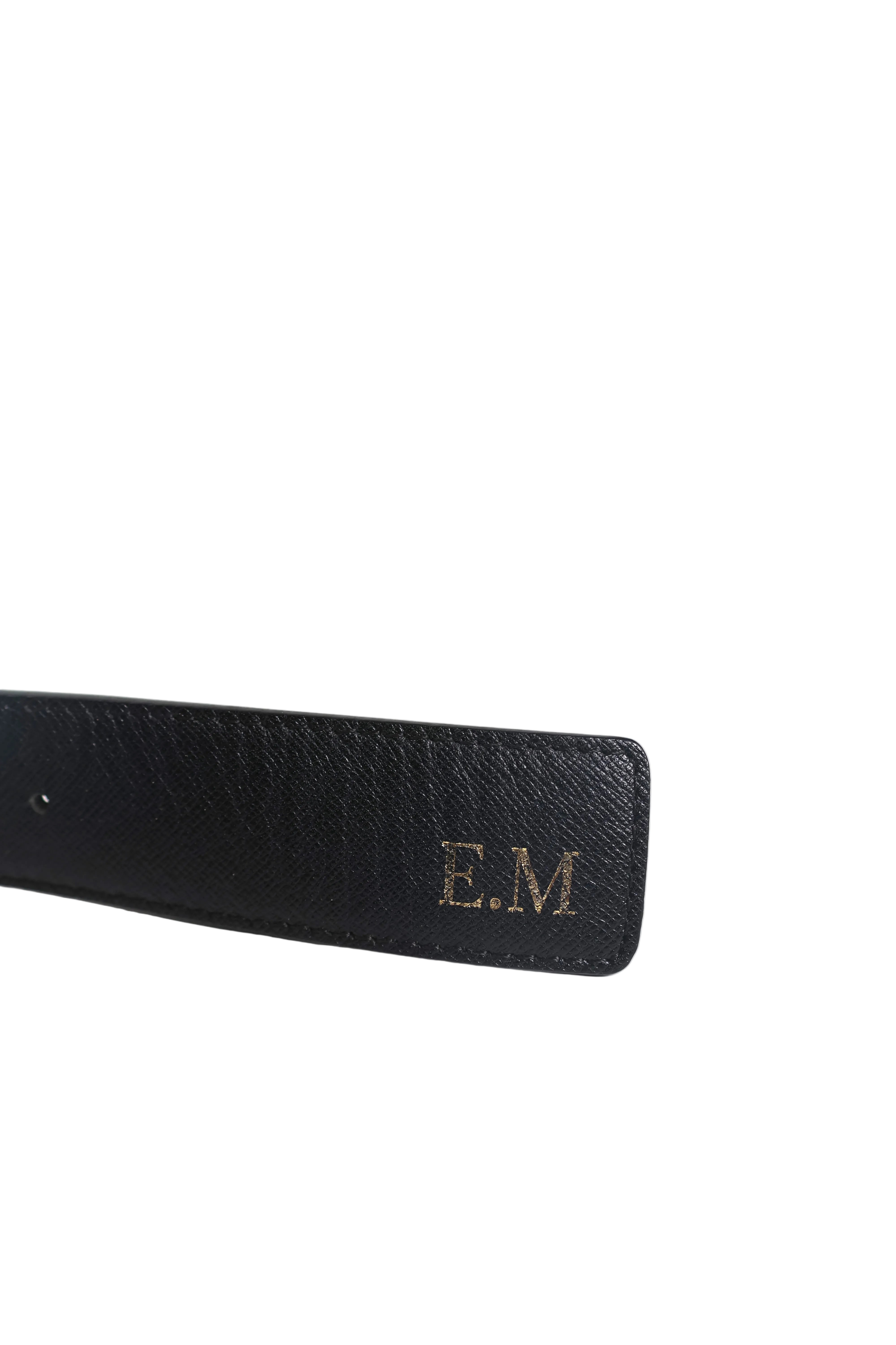 Emiliano Marcondes – MCM Claus Reversible Belt 24K Gold / Onesize