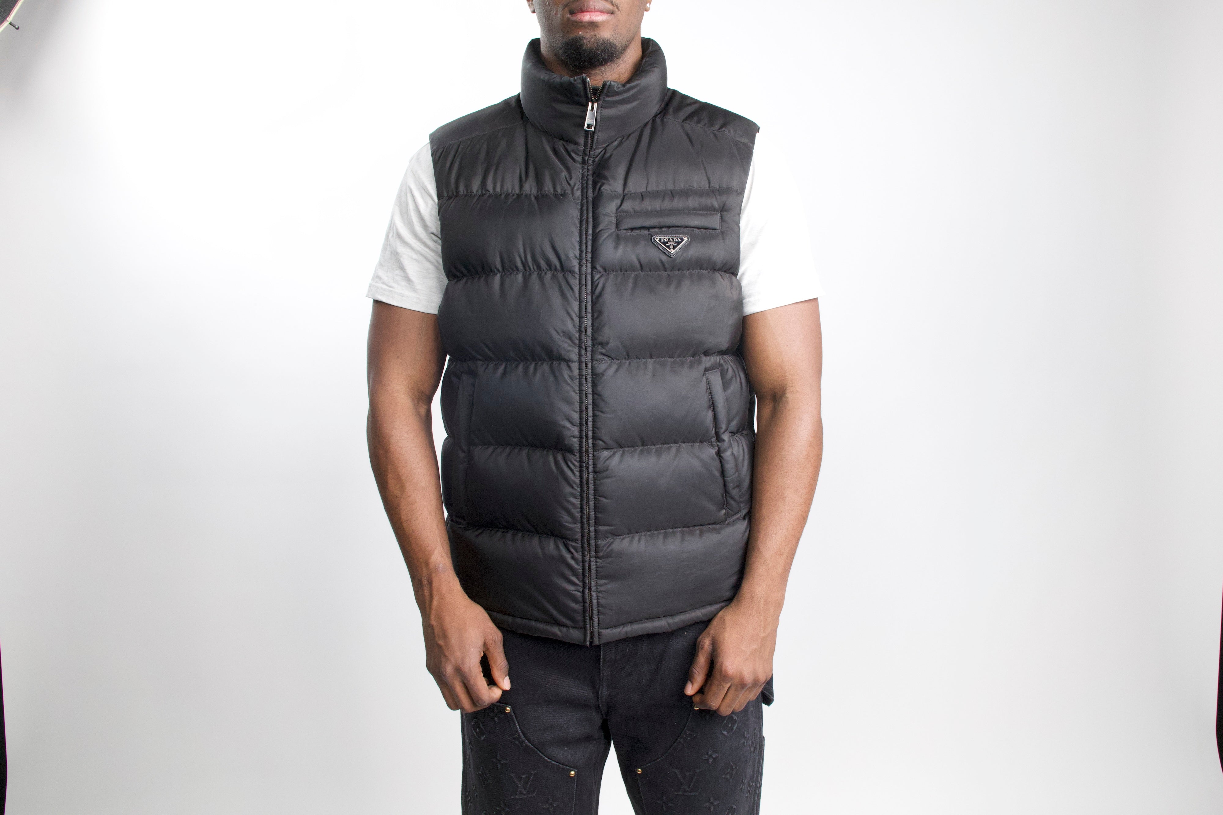 Wahid Faghir – Prada Padded Re-Nylon Vest / XL