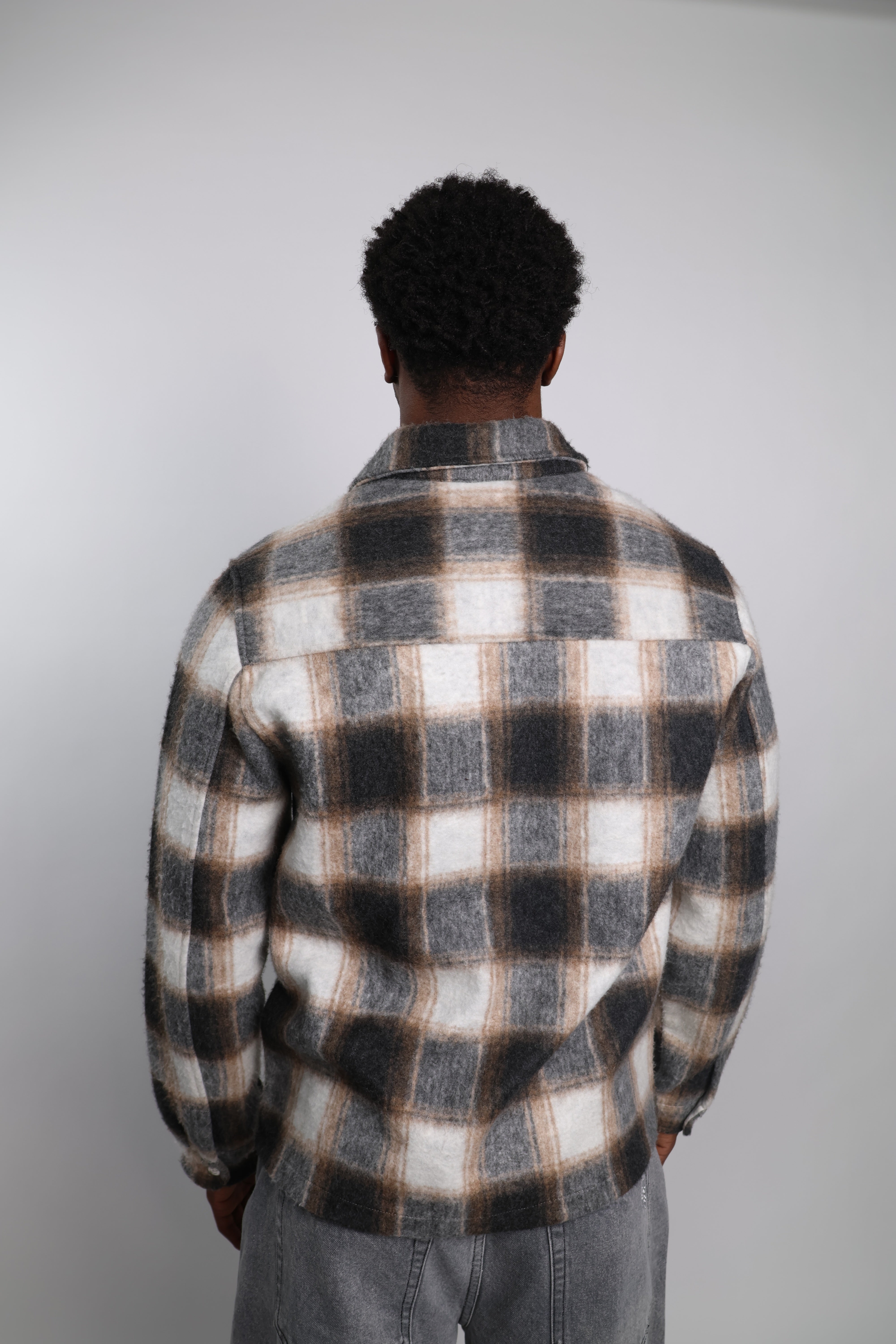 Emiliano Marcondes – Reiss Check Zip Overshirt / L