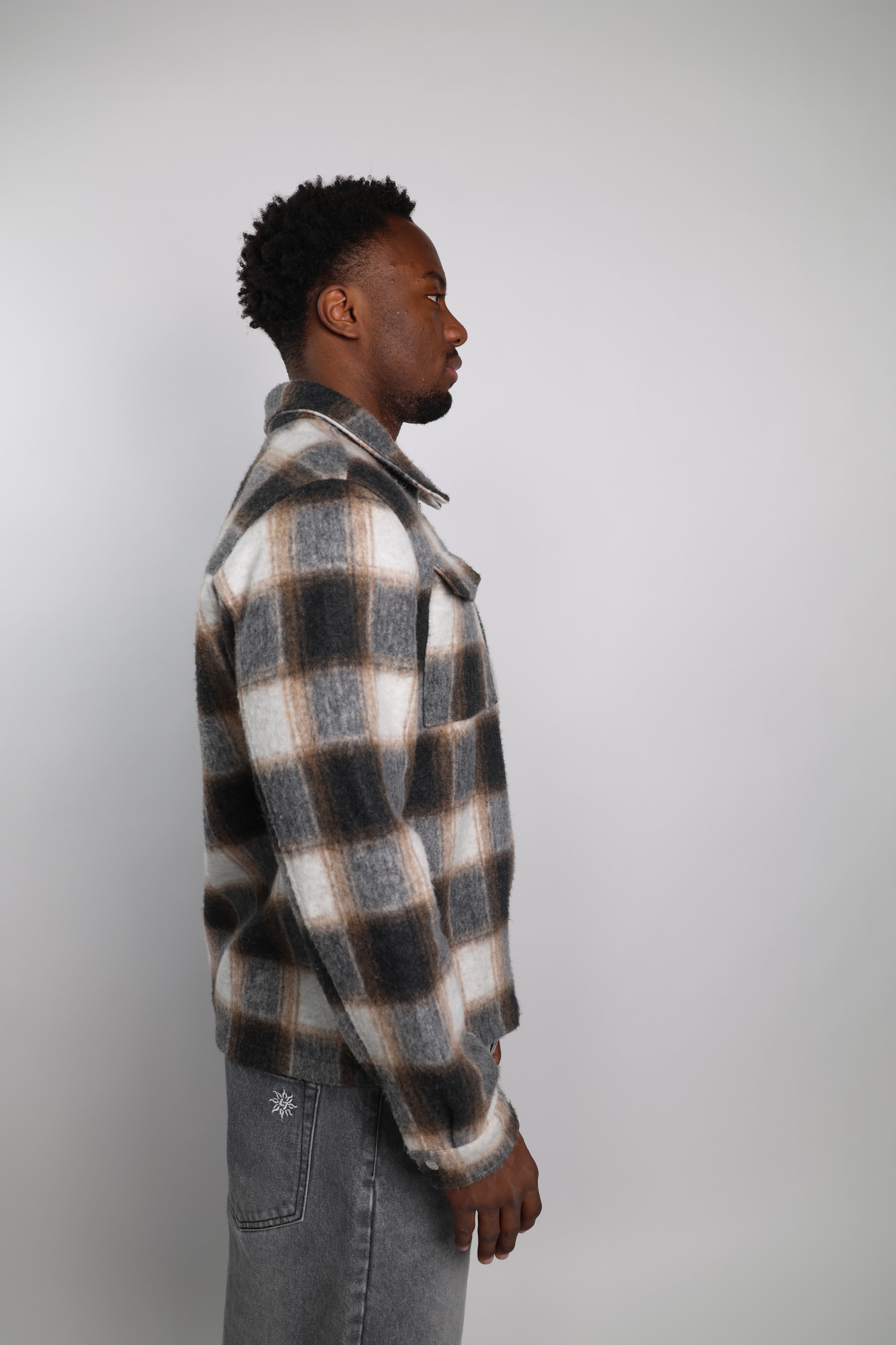 Emiliano Marcondes – Reiss Check Zip Overshirt / L