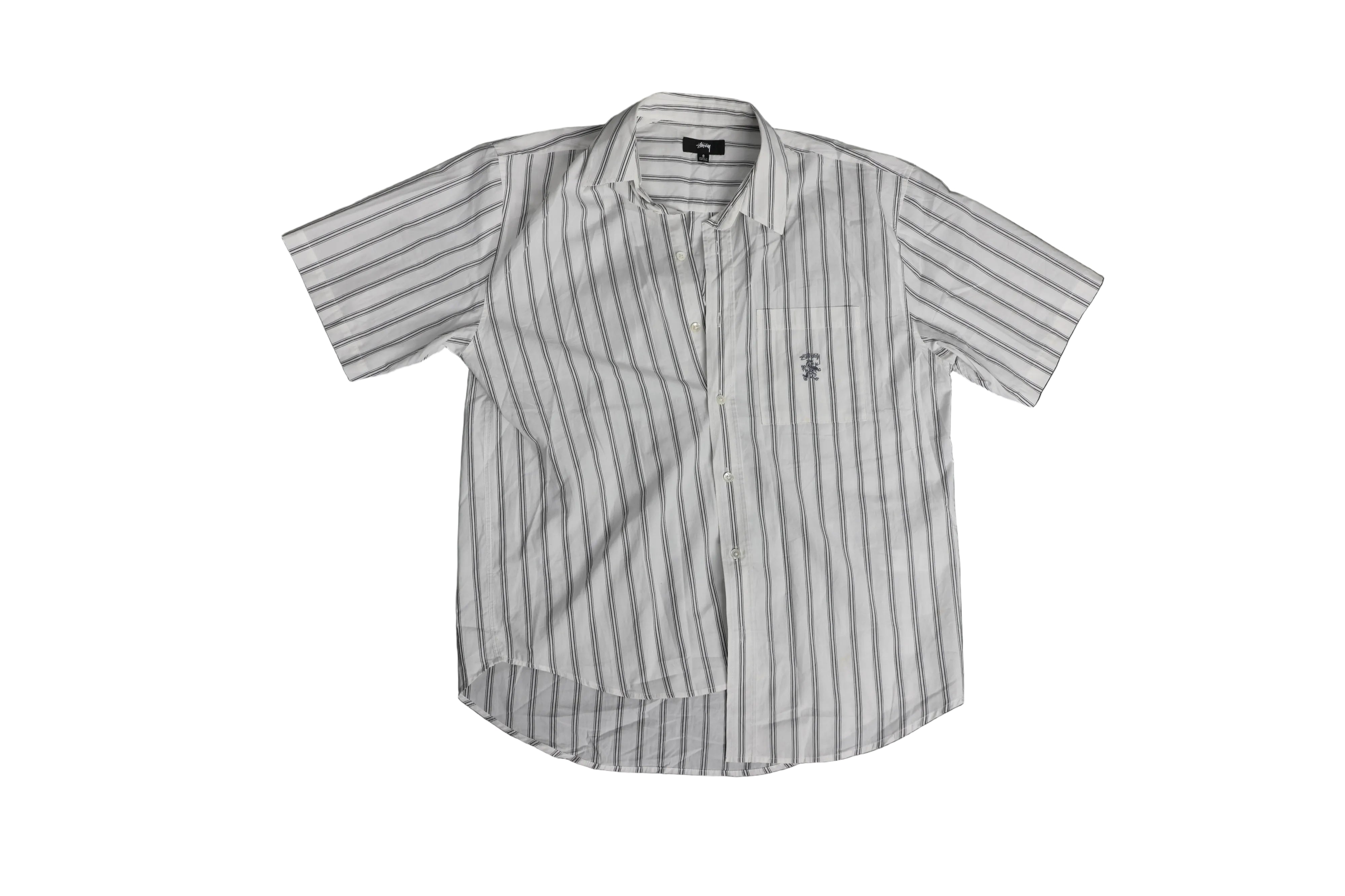 Albert Grønbæk – Stussy Striped Button-Up / S-Oversized