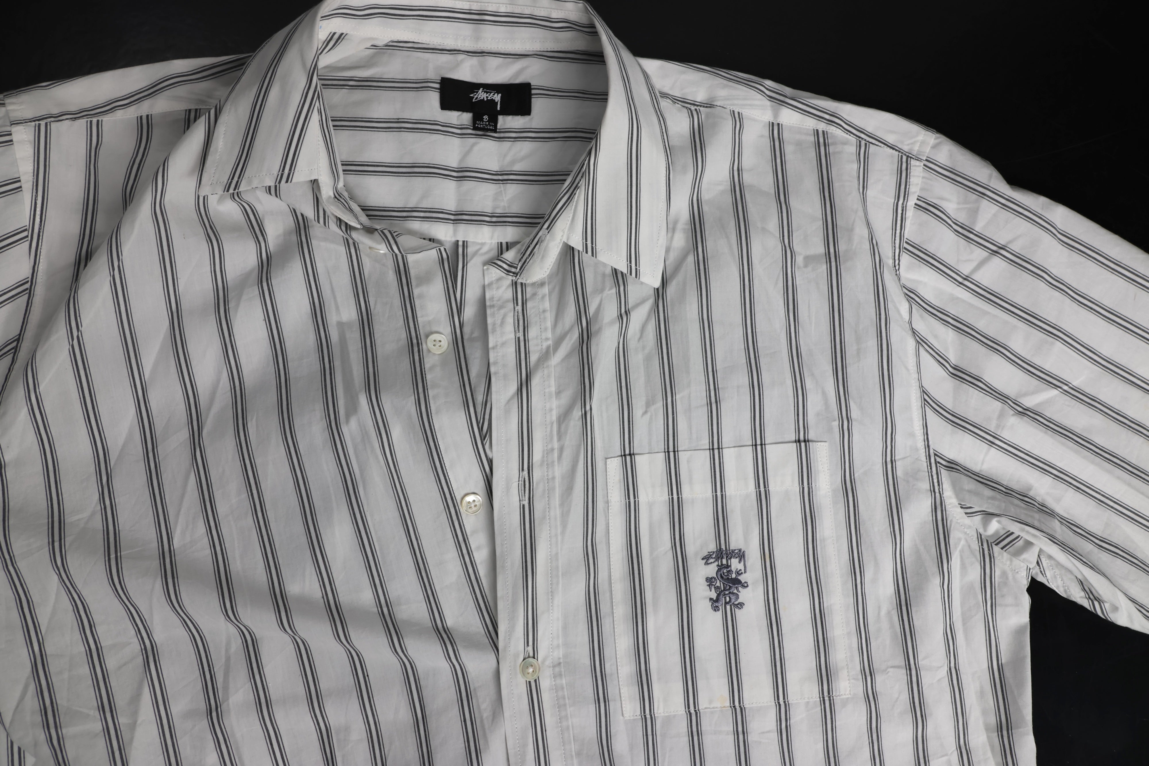 Albert Grønbæk – Stussy Striped Button-Up / S-Oversized