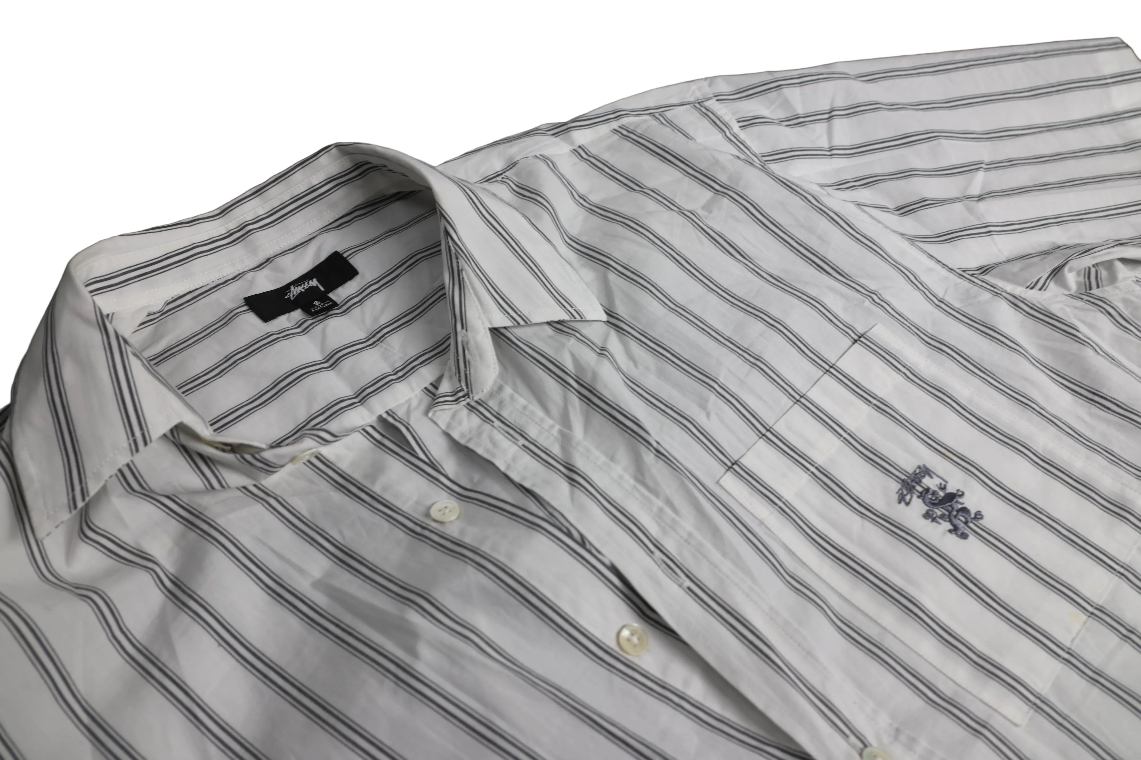 Albert Grønbæk – Stussy Striped Button-Up / S-Oversized