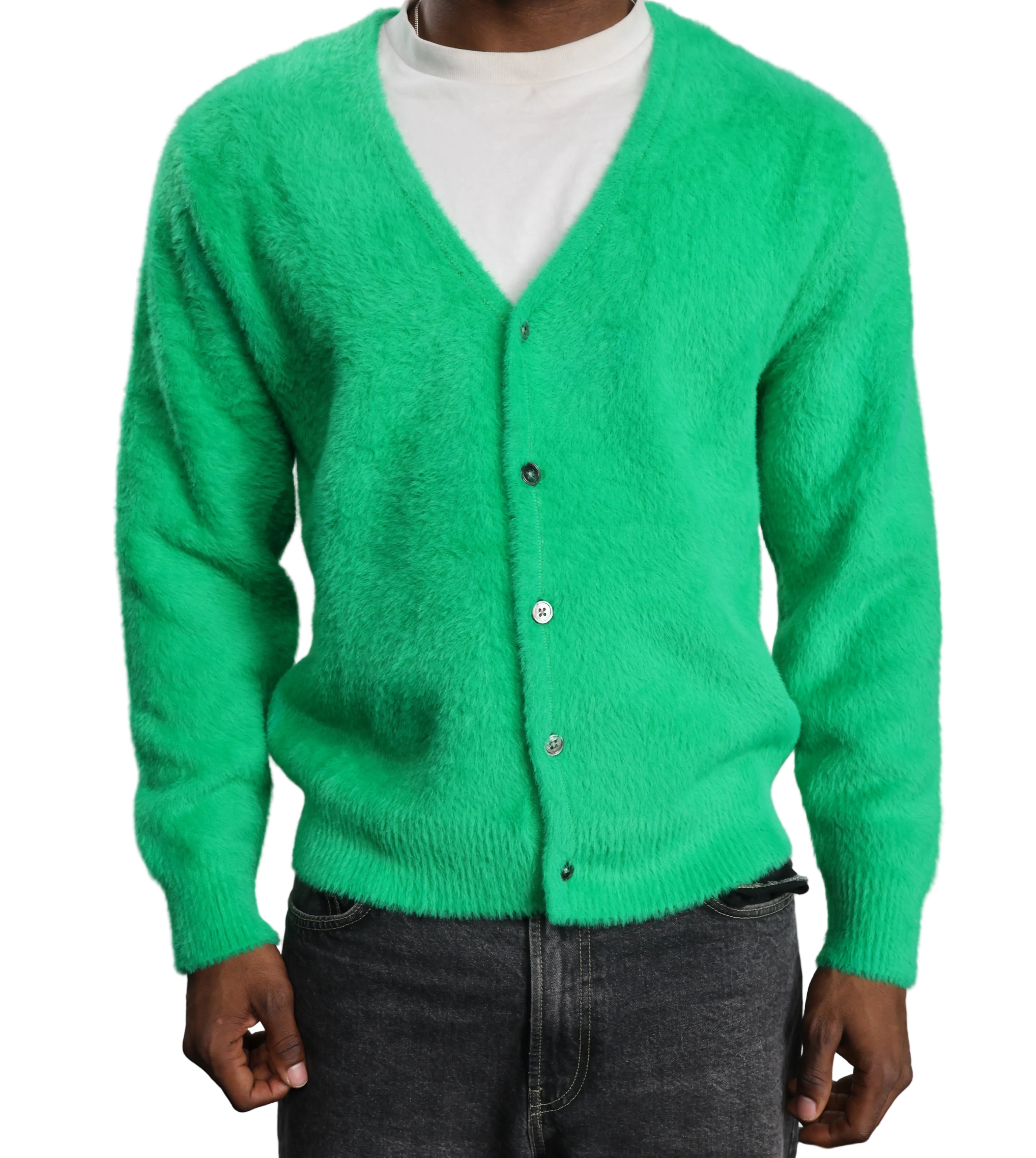 Albert Grønbæk – Stüssy Shaggy Fuzzy Cardigan / M