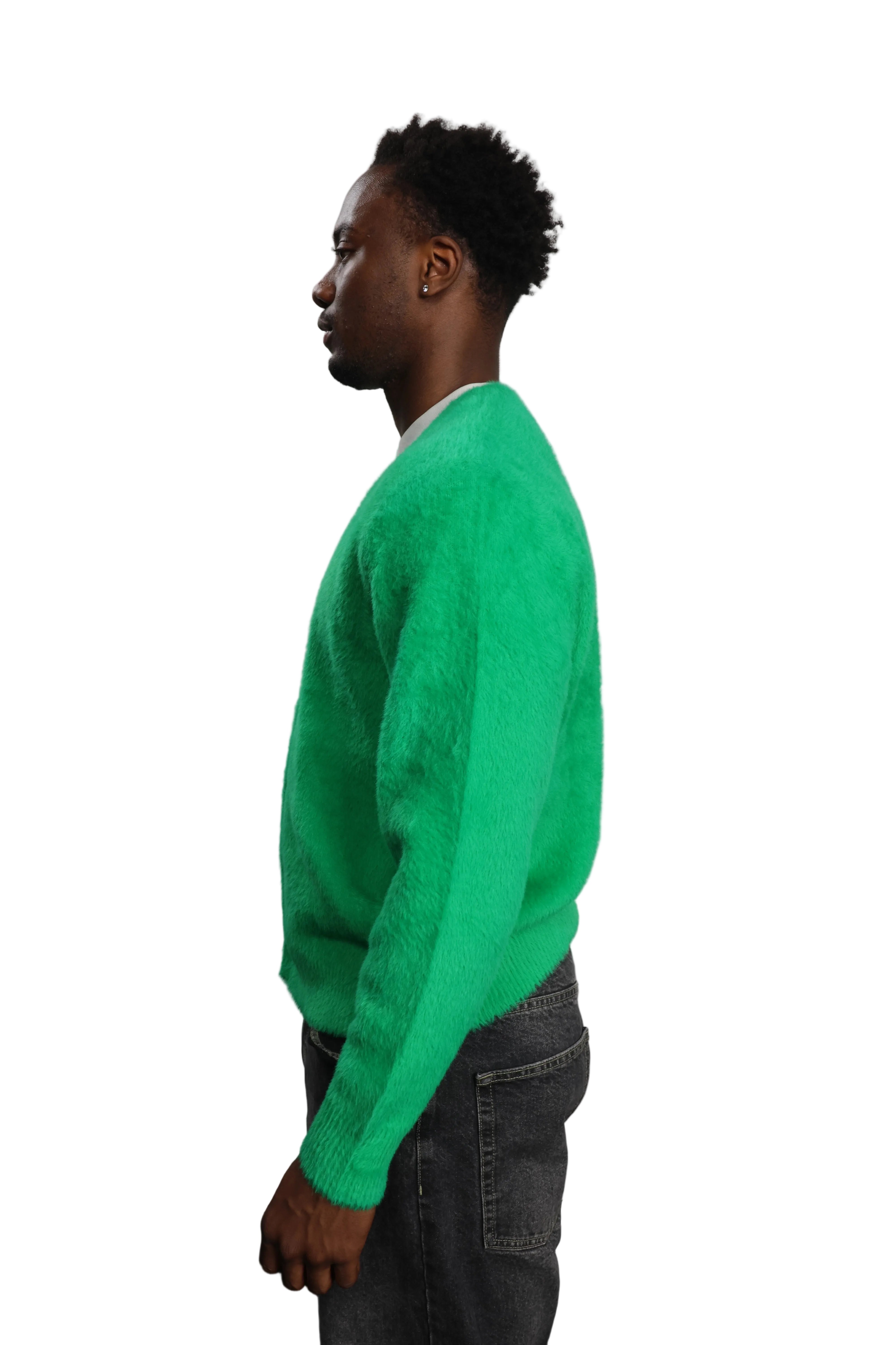 Albert Grønbæk – Stüssy Shaggy Fuzzy Cardigan / M