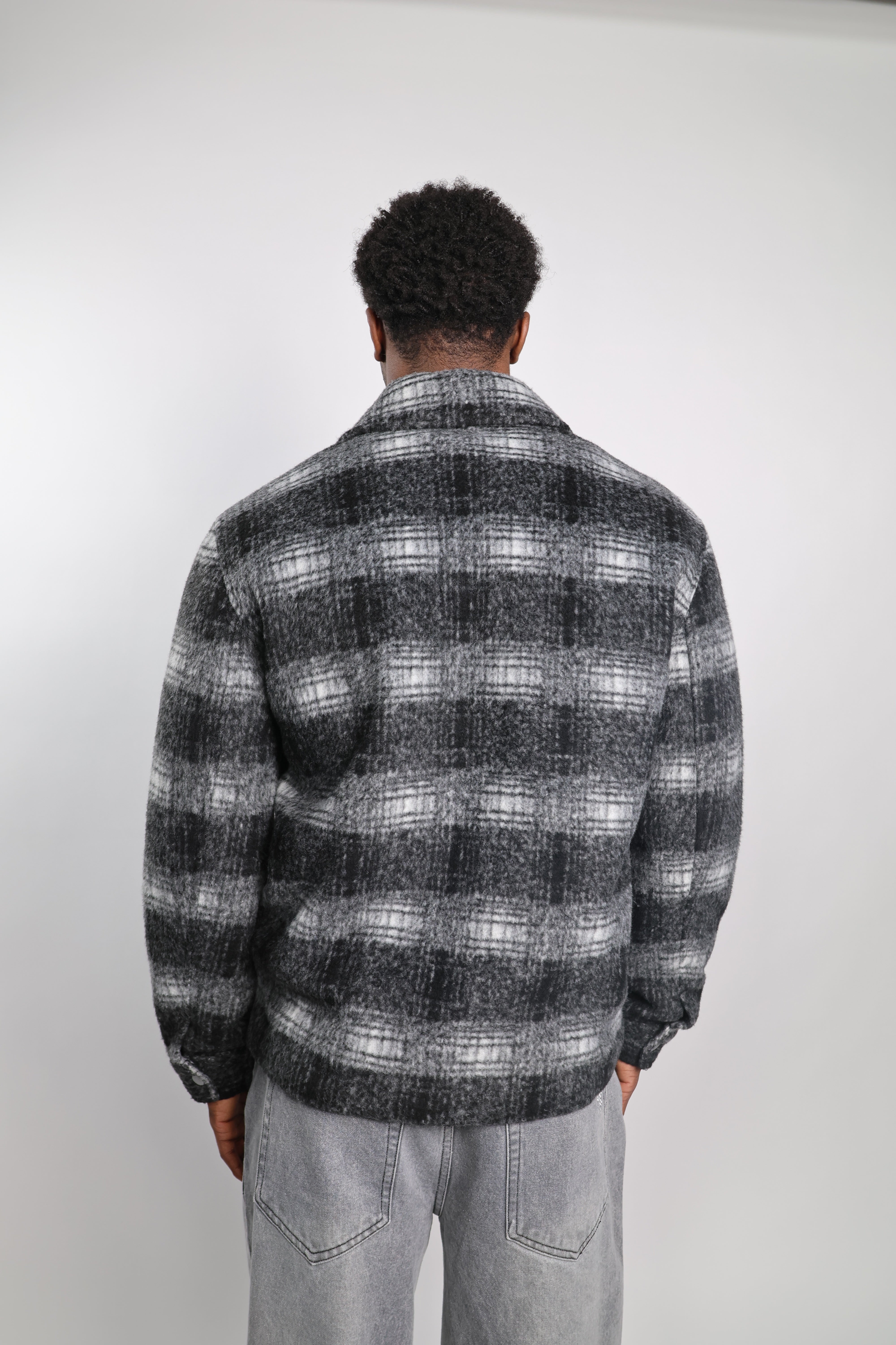 Emiliano Marcondes – Topman Plaid Zip Overshirt / M