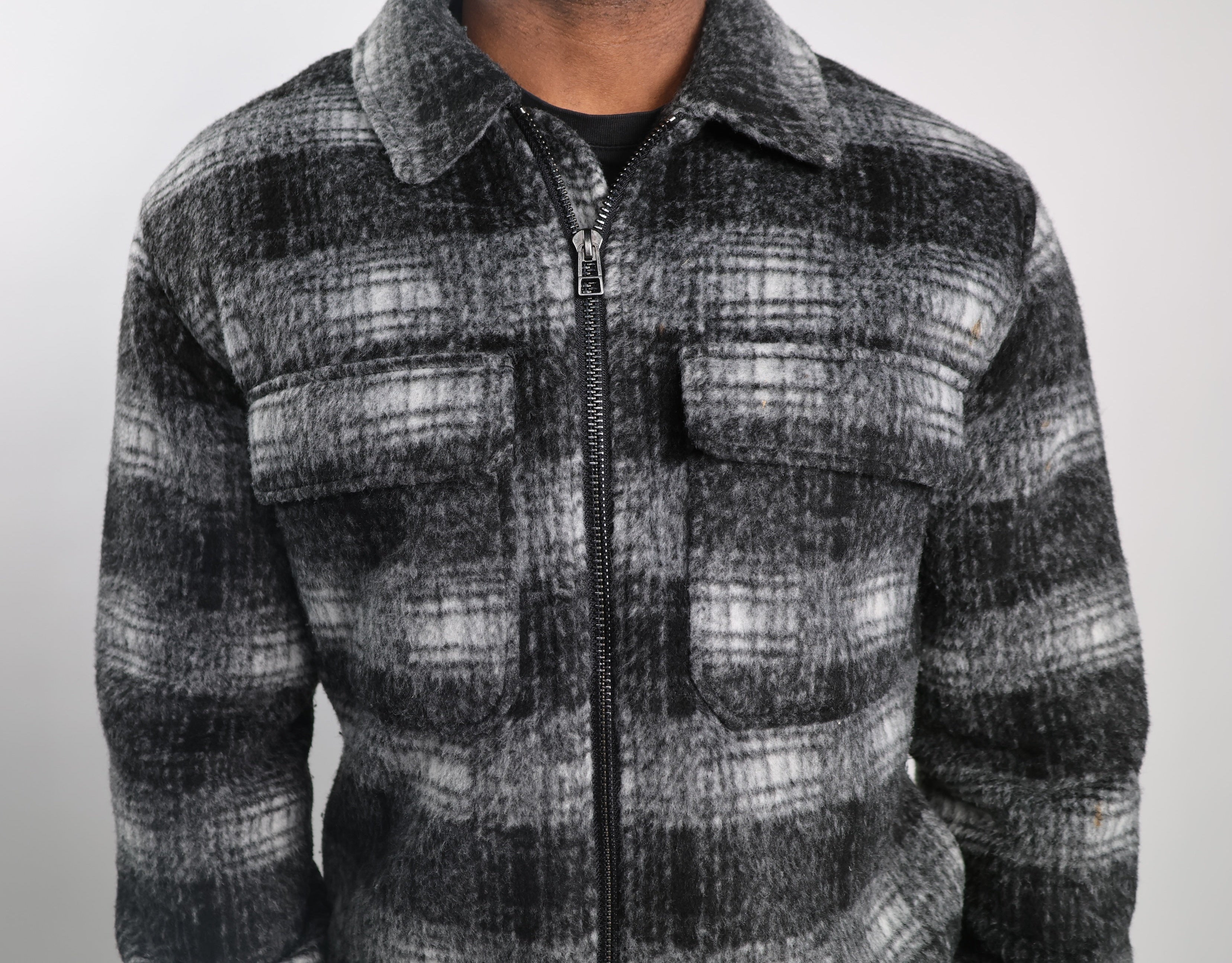 Emiliano Marcondes – Topman Plaid Zip Overshirt / M