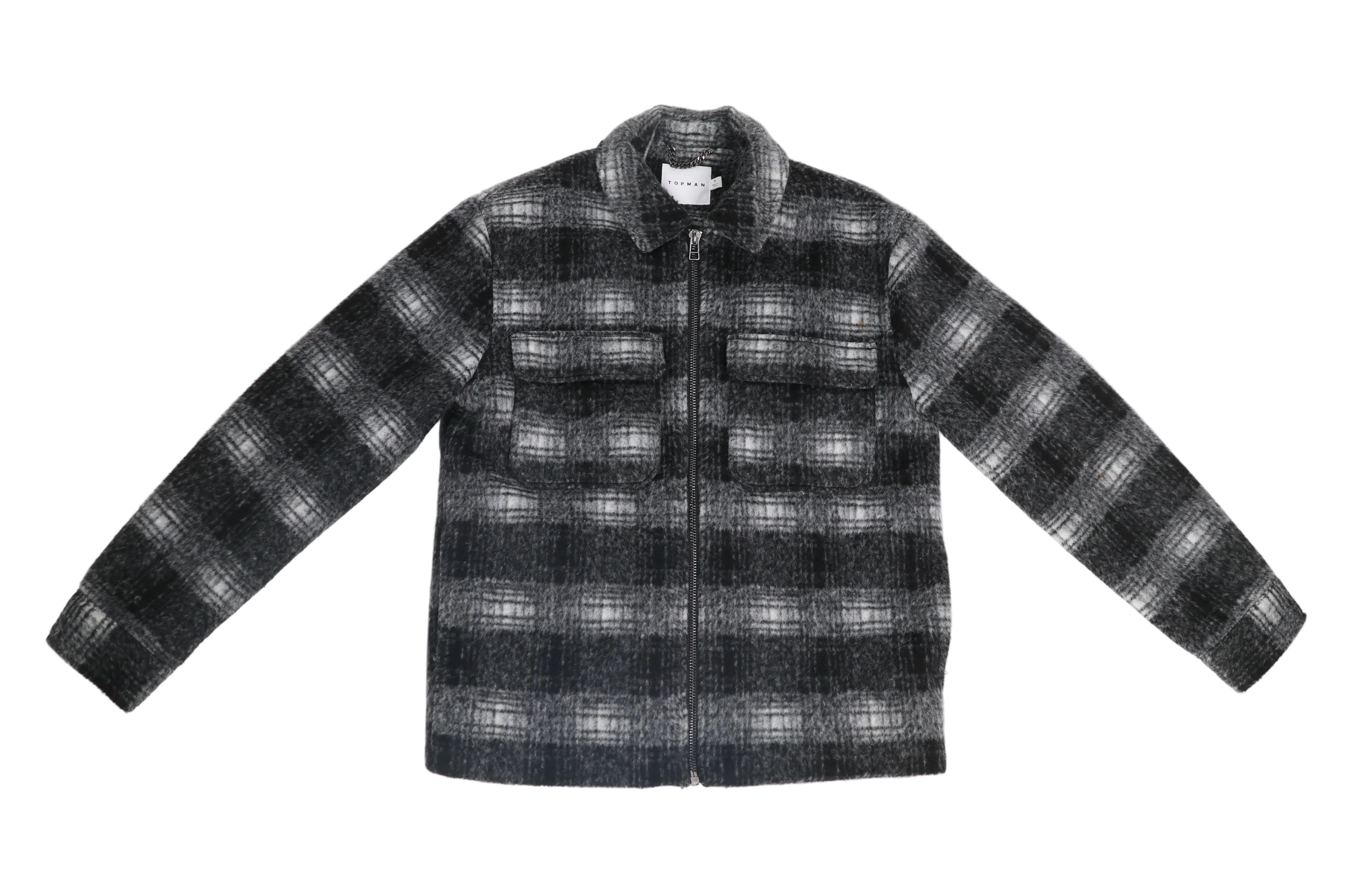 Emiliano Marcondes – Topman Plaid Zip Overshirt / M
