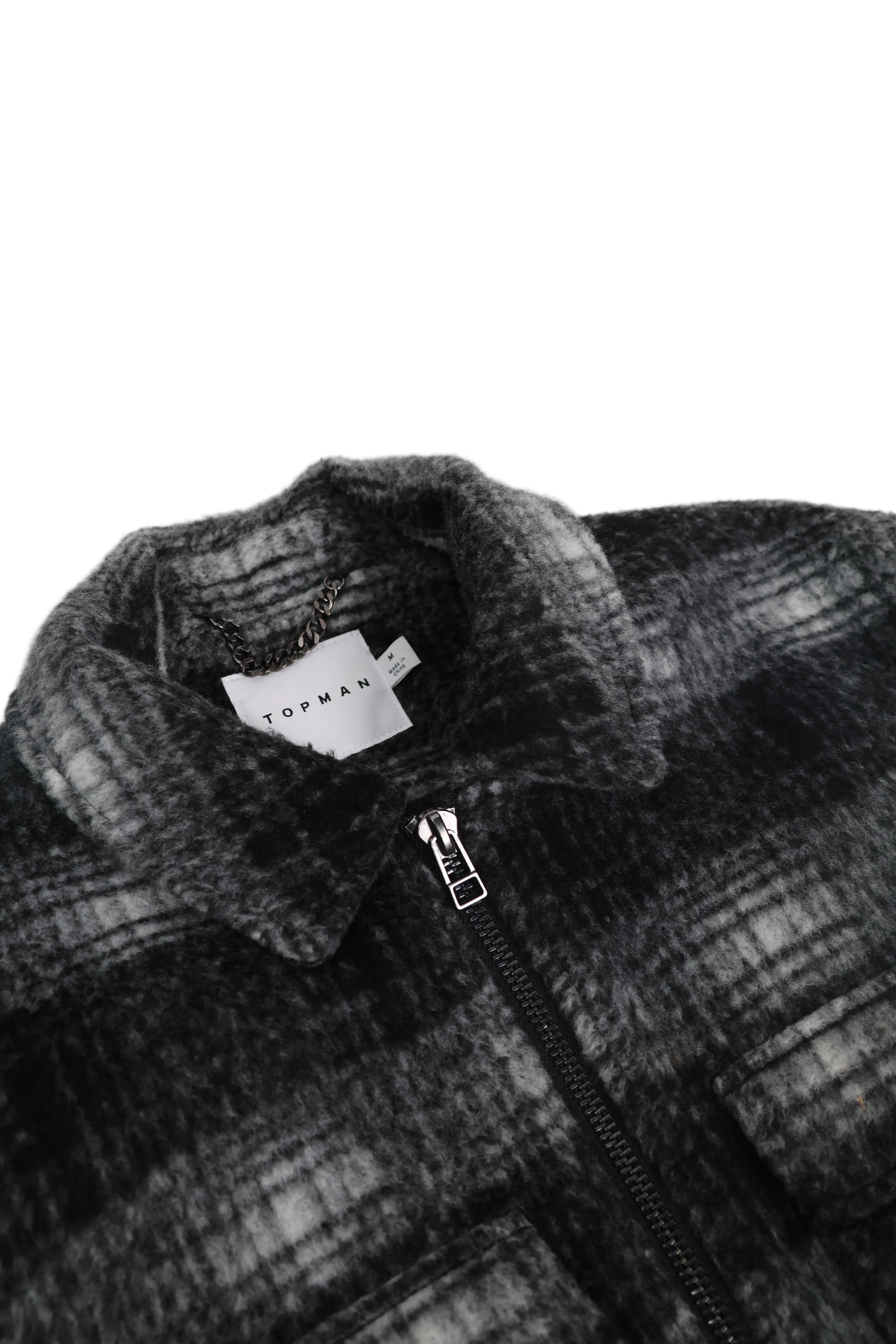 Emiliano Marcondes – Topman Plaid Zip Overshirt / M