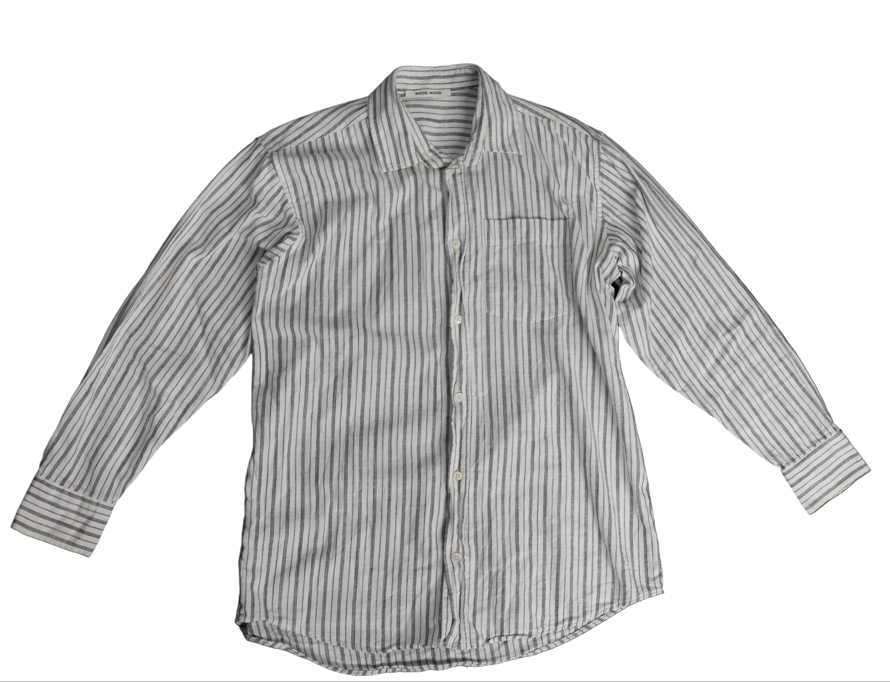 Albert Grønbæk – Wood Wood Striped Shirt / S-Oversized
