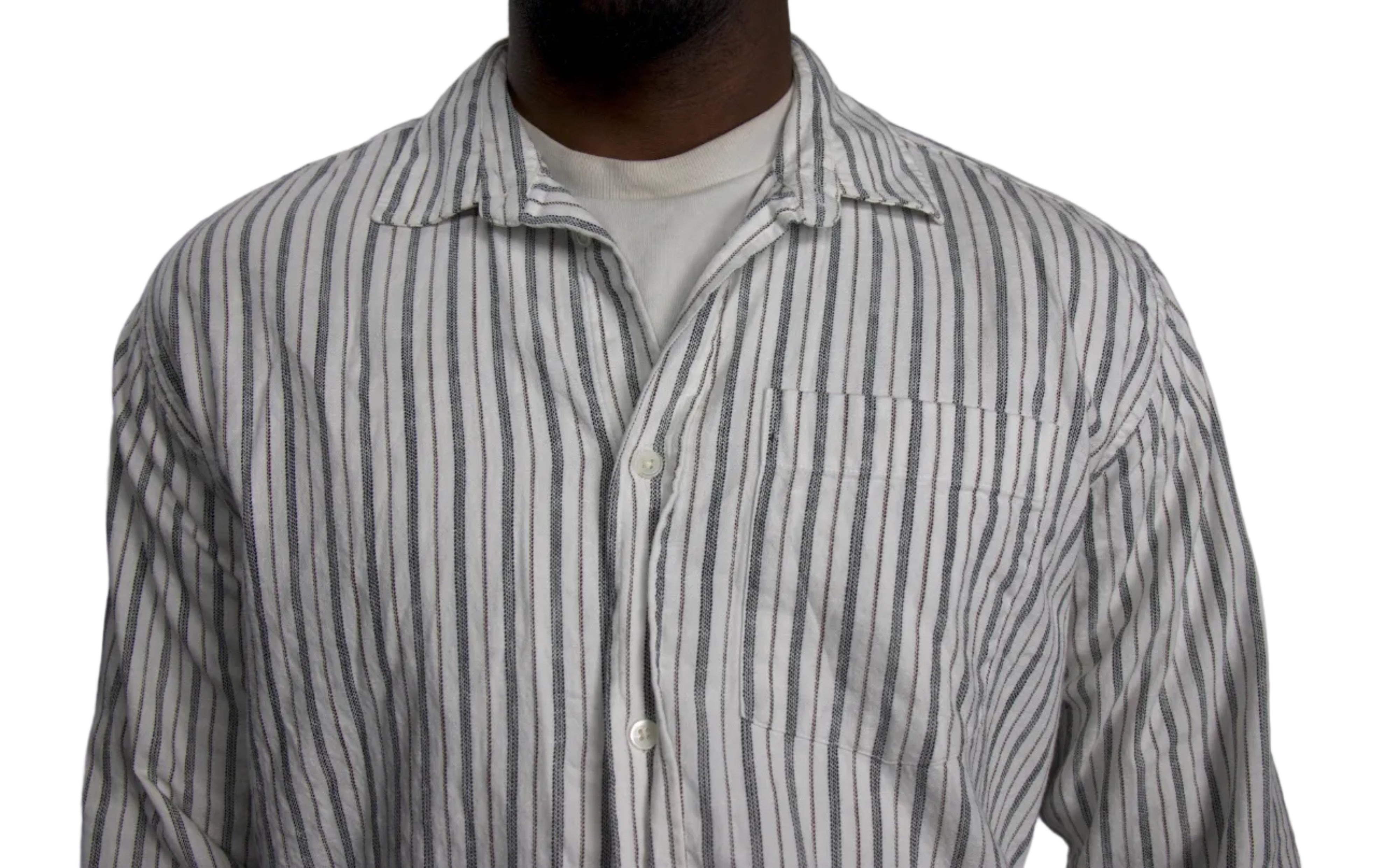 Albert Grønbæk – Wood Wood Striped Shirt / S-Oversized