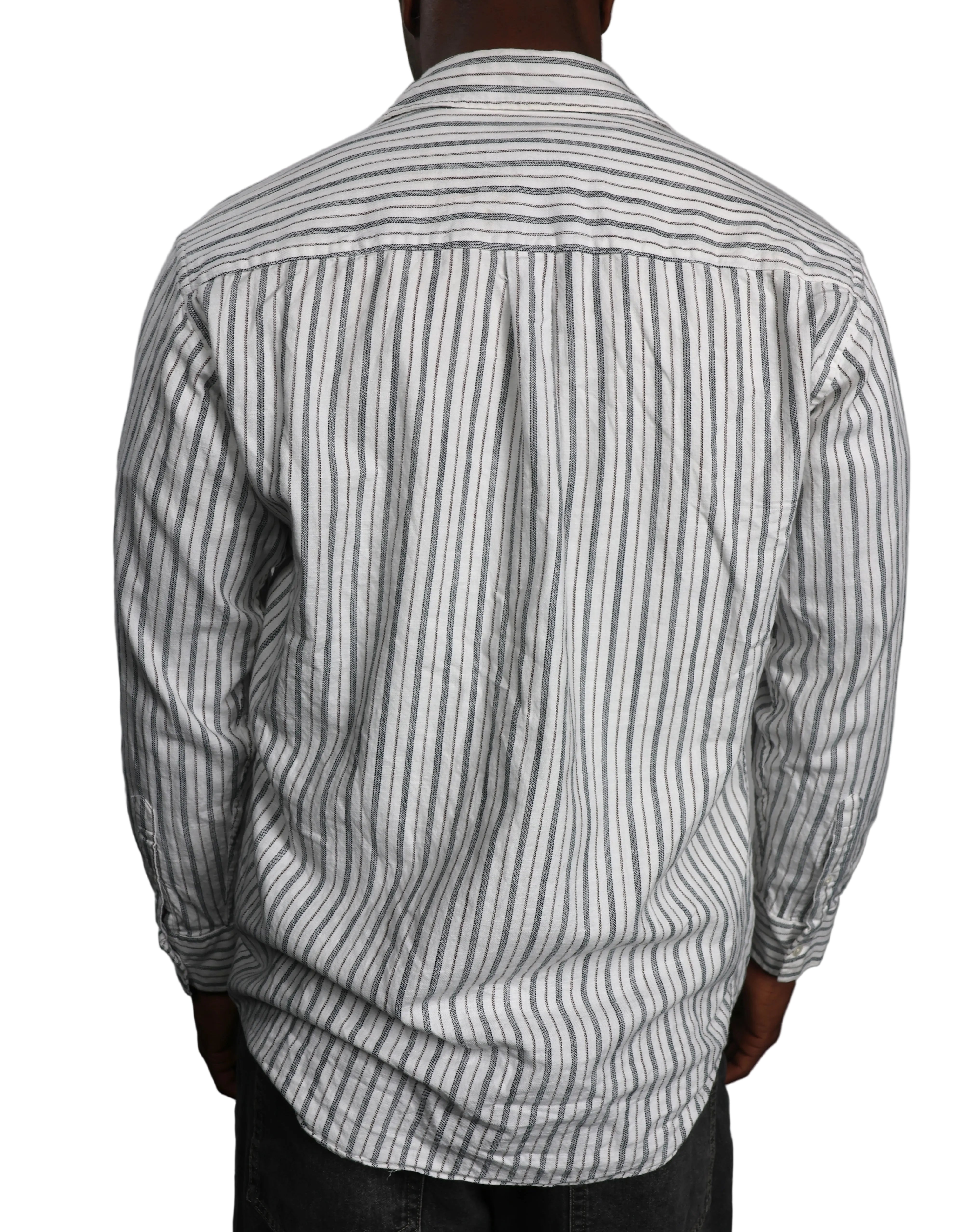 Albert Grønbæk – Wood Wood Striped Shirt / S-Oversized