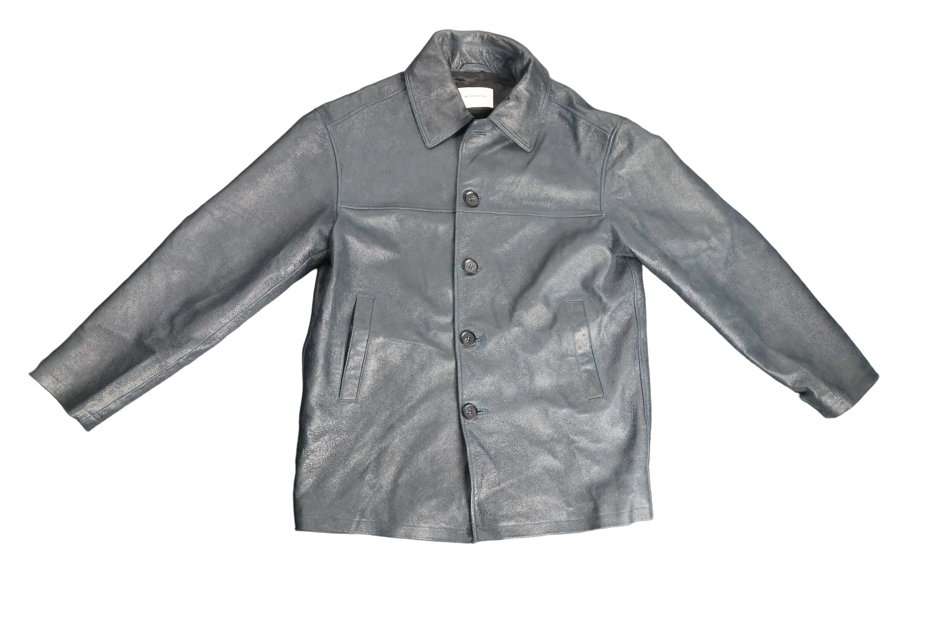 Albert Grønbæk – Wood Wood Faux Leather Jacket / L